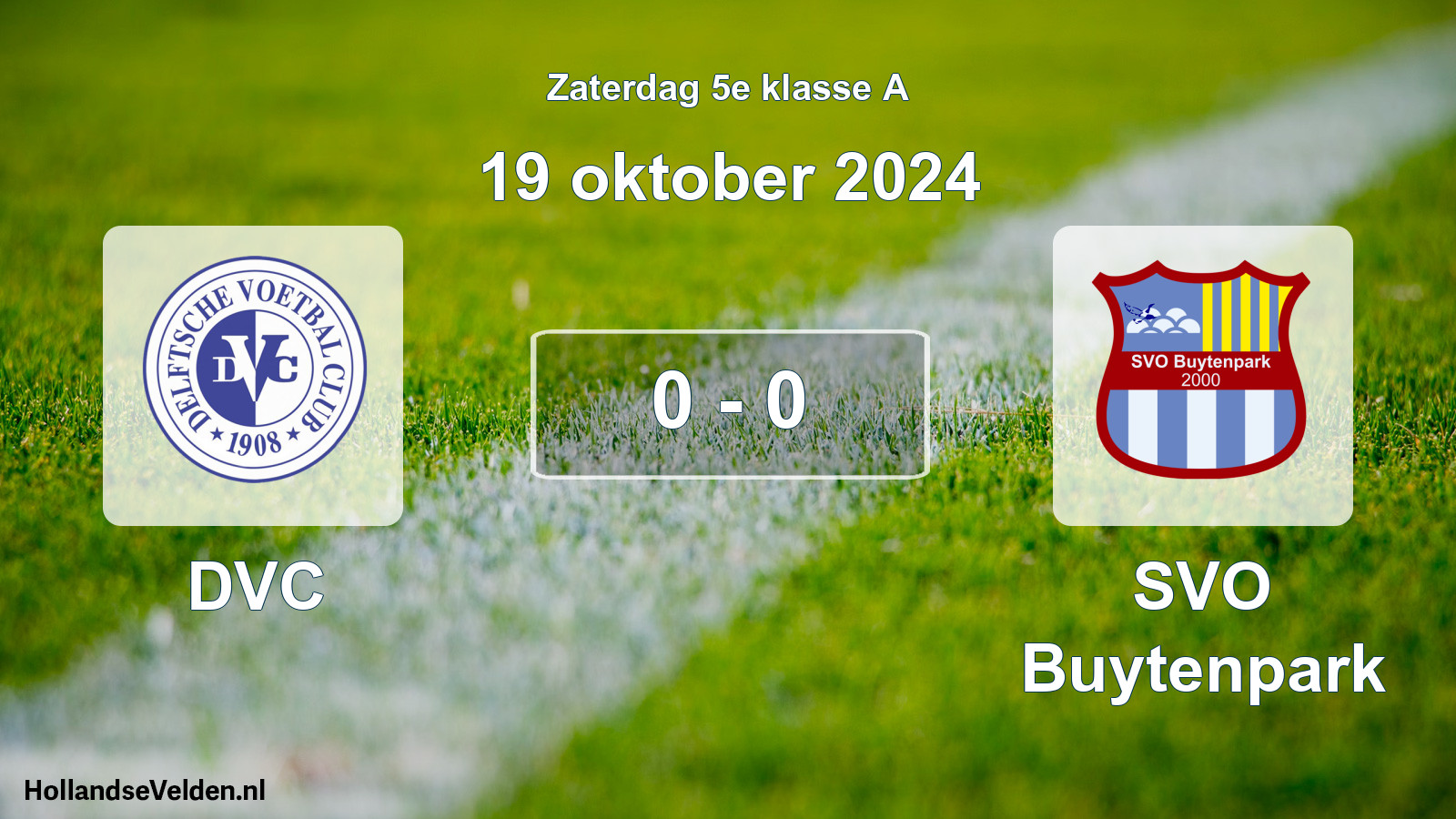 Total number of matches played: DVC - SVO Buytenpark 0 - 0 (19 October 2024)