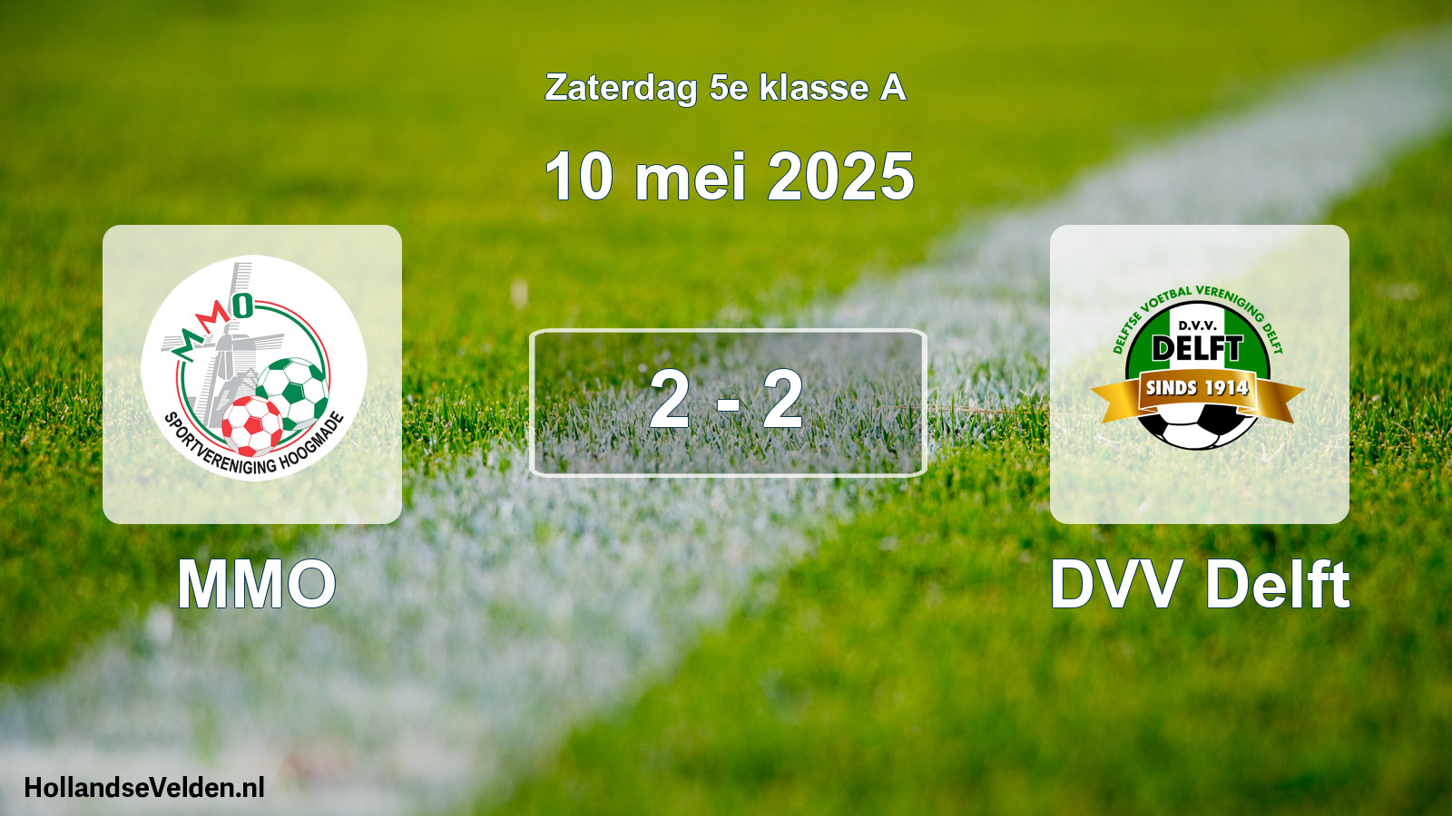 Total number of matches played: MMO - DVV Delft 2 - 2 (10 May 2025)