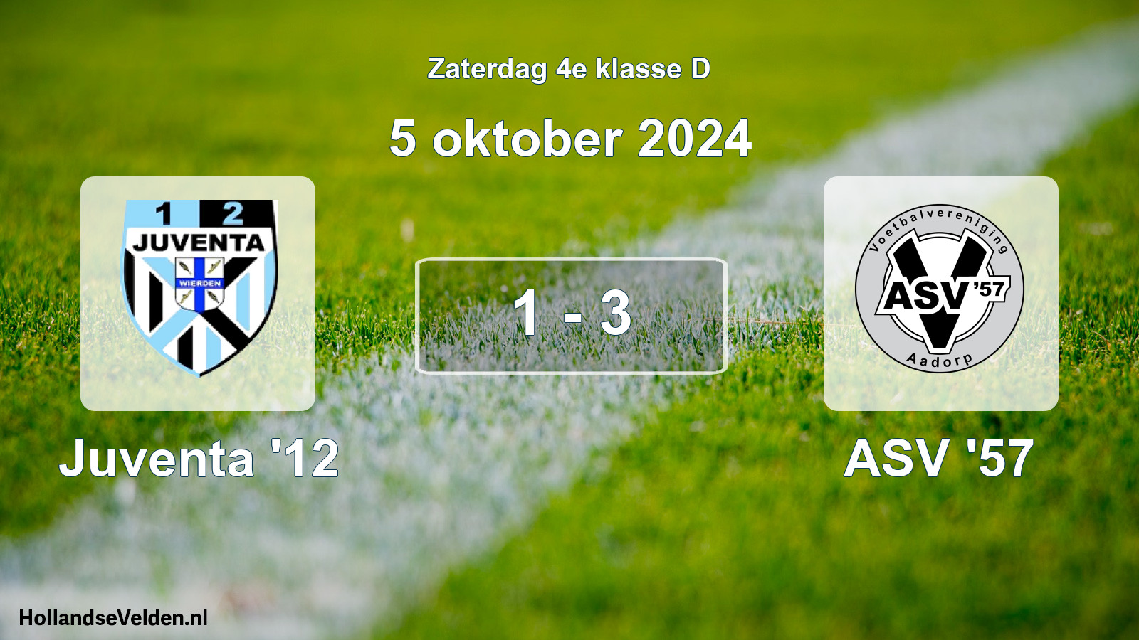 Total number of matches played: Juventa '12 - ASV '57 1 - 3 (5 October 2024)