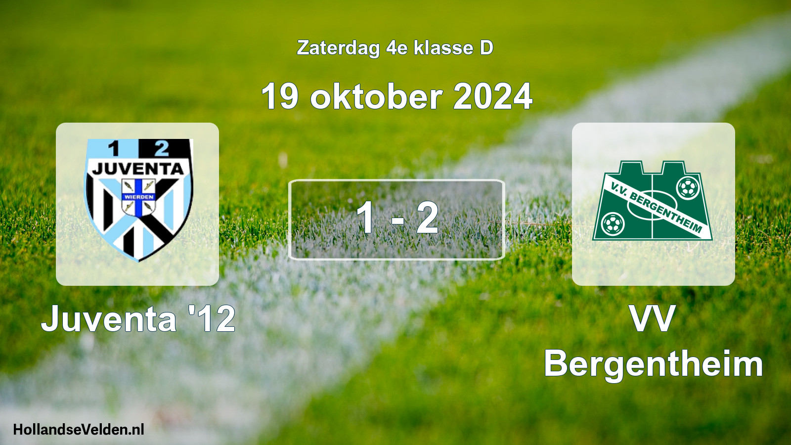 Total number of matches played: Juventa '12 - VV Bergentheim 1 - 2 (19 October 2024)