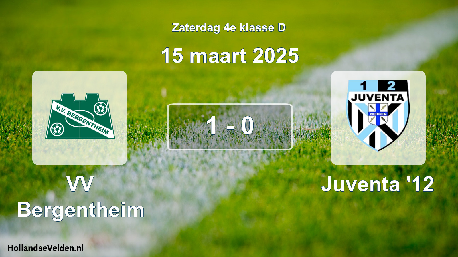 Total number of matches played: VV Bergentheim - Juventa '12 1 - 0 (15 March 2025)