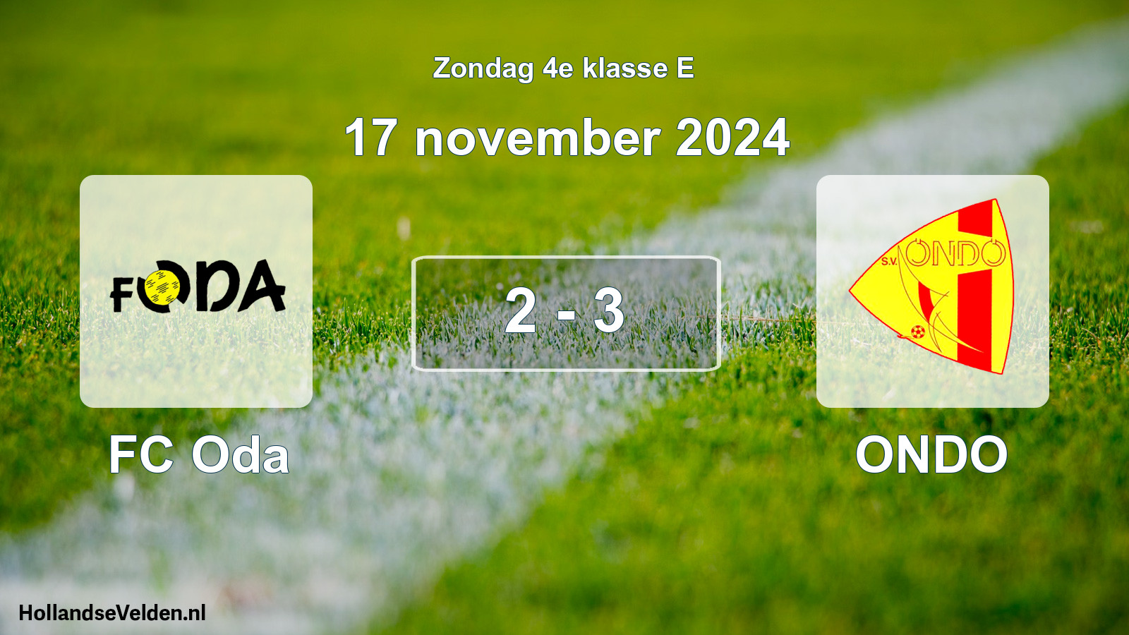 Total number of matches played: FC Oda - ONDO 2 - 3 (17 November 2024)