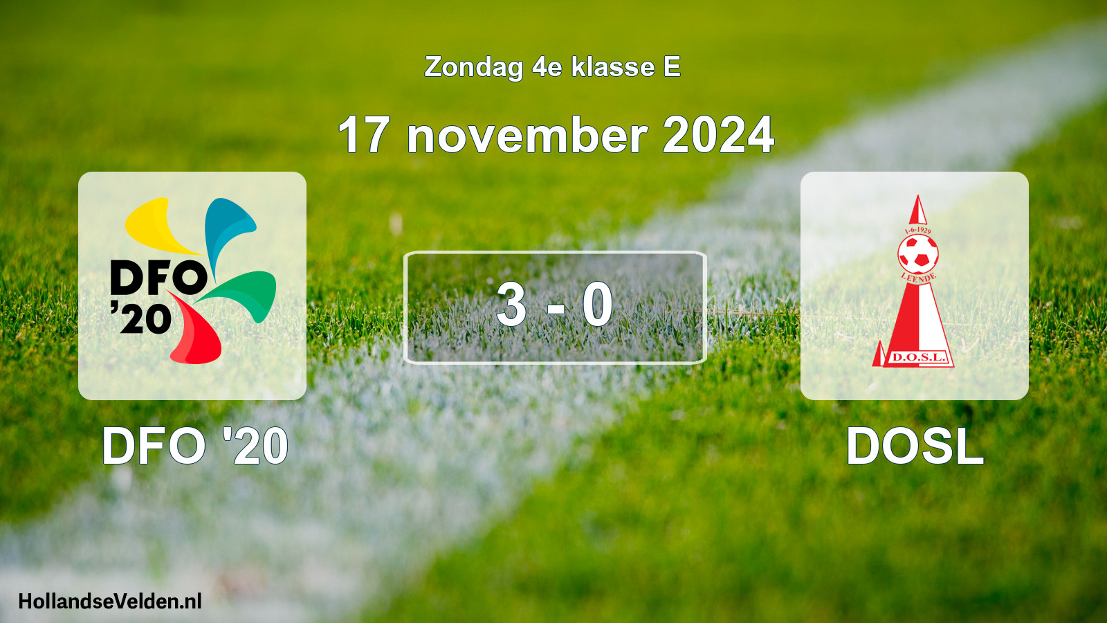 Total number of matches played: DFO '20 - DOSL 3 - 0 (17 November 2024)