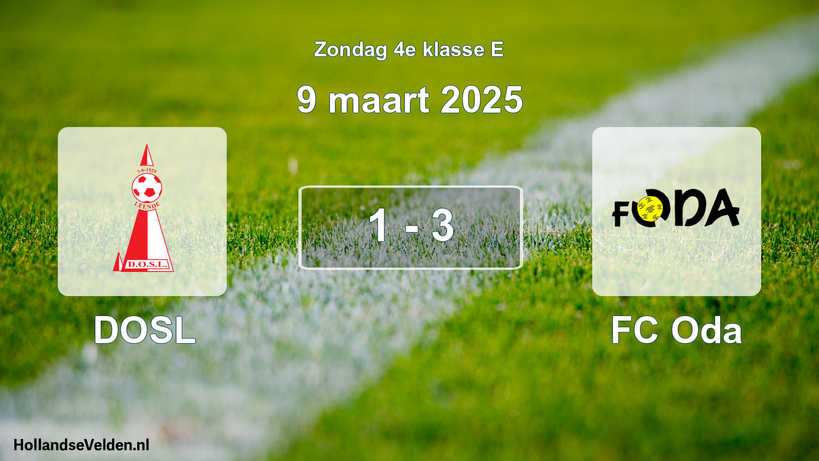 Total number of matches played: DOSL - FC Oda 1 - 3 (9 March 2025)