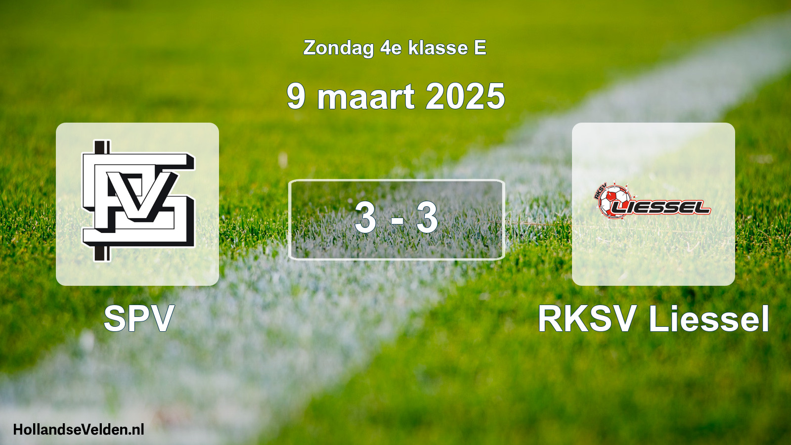 Total number of matches played: SPV - RKSV Liessel 3 - 3 (9 March 2025)