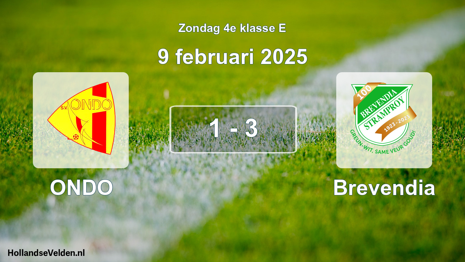 Total number of matches played: ONDO - Brevendia 1 - 3 (9 February 2025)