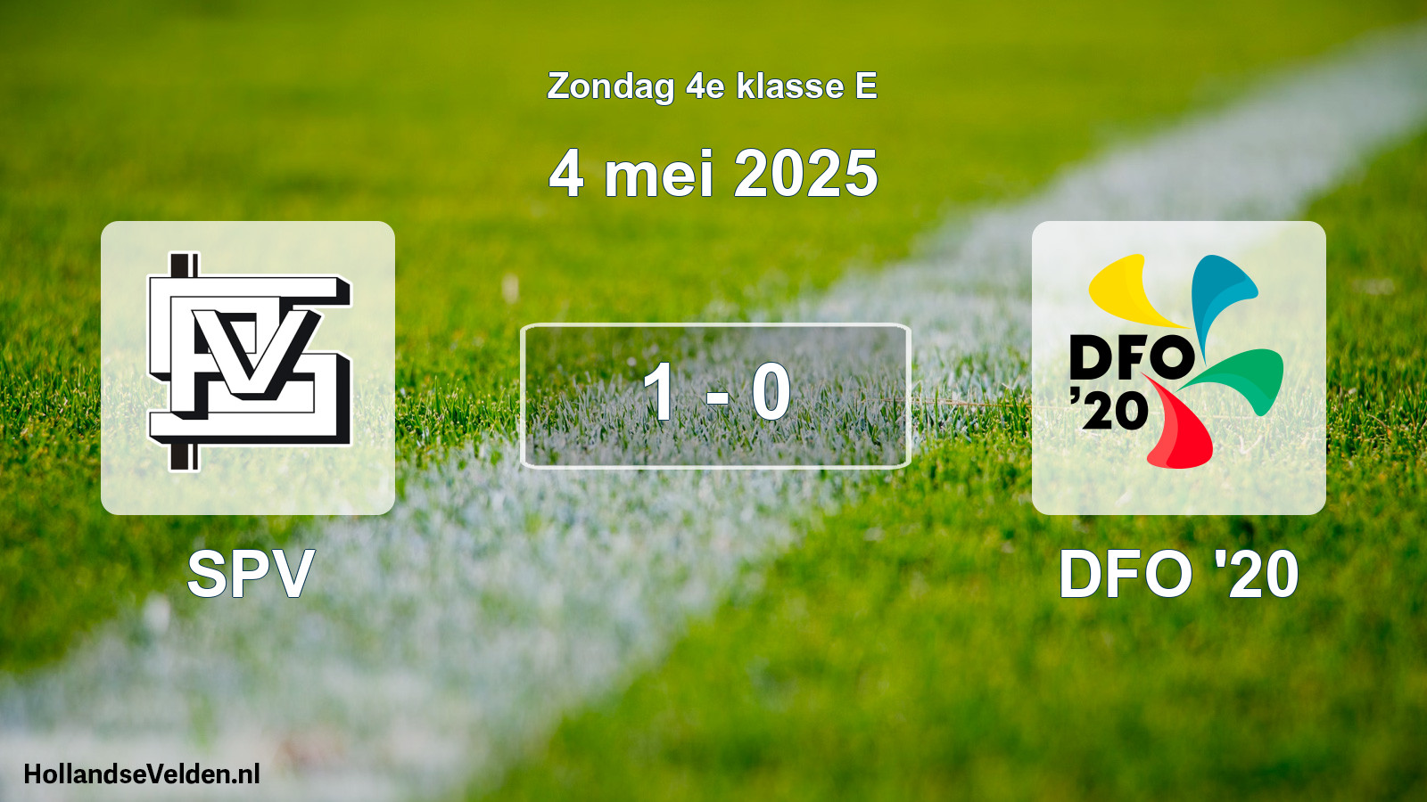 Total number of matches played: SPV - DFO '20 1 - 0 (4 May 2025)