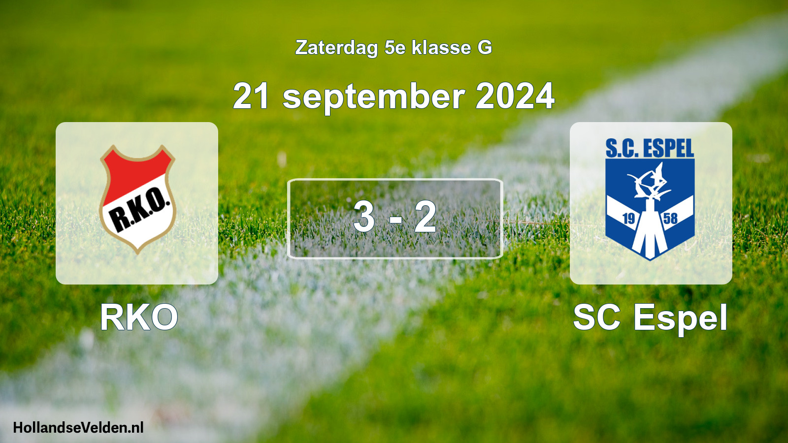 Total number of matches played: RKO - SC Espel 3 - 2 (21 September 2024)