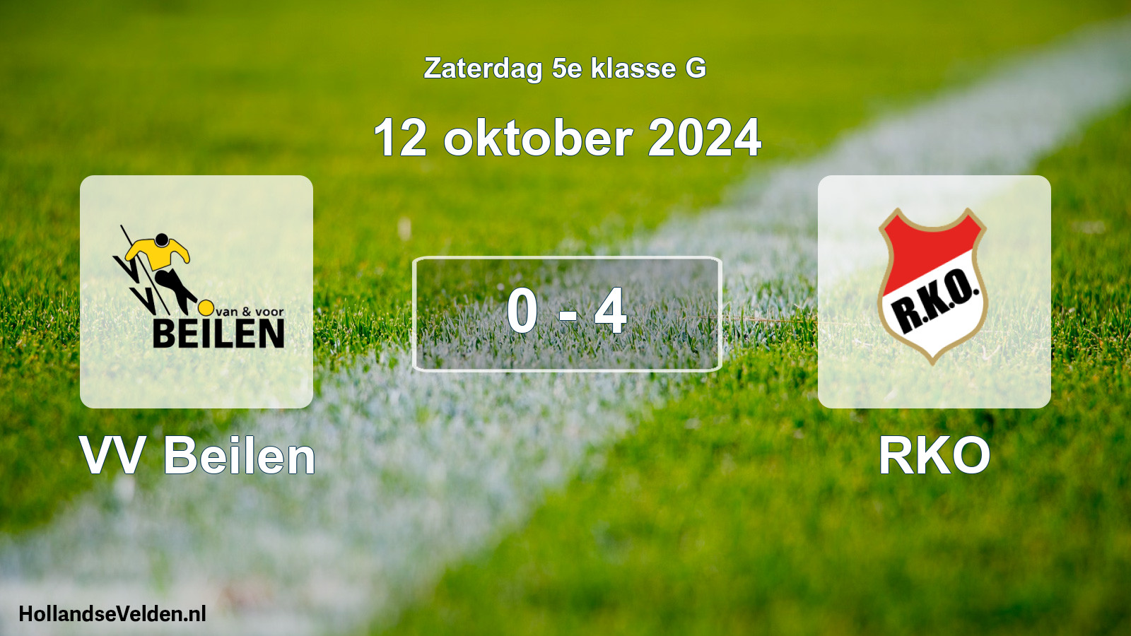 Total number of matches played: VV Beilen - RKO 0 - 4 (12 October 2024)