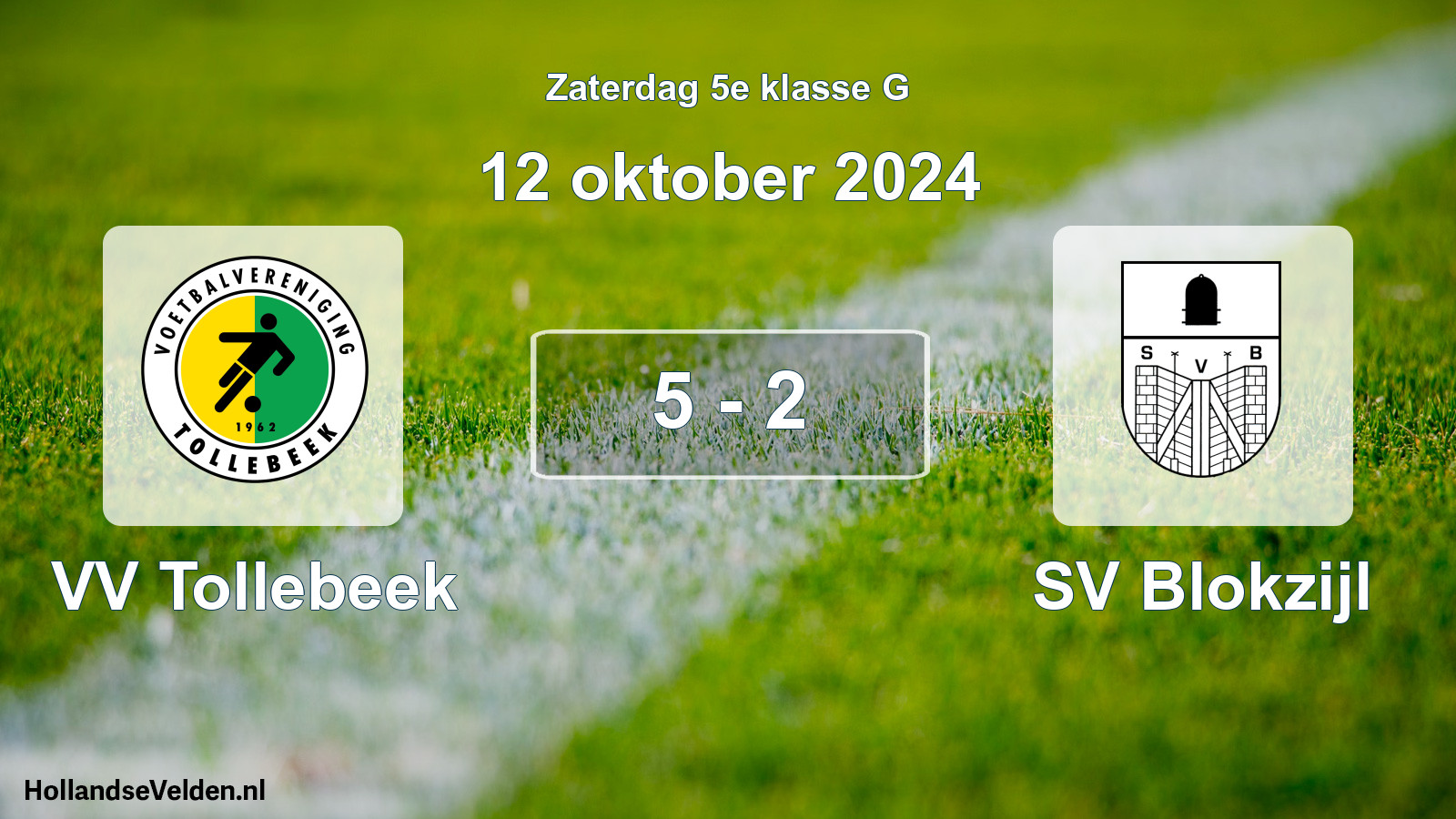 Total number of matches played: VV Tollebeek - SV Blokzijl 5 - 2 (12 October 2024)