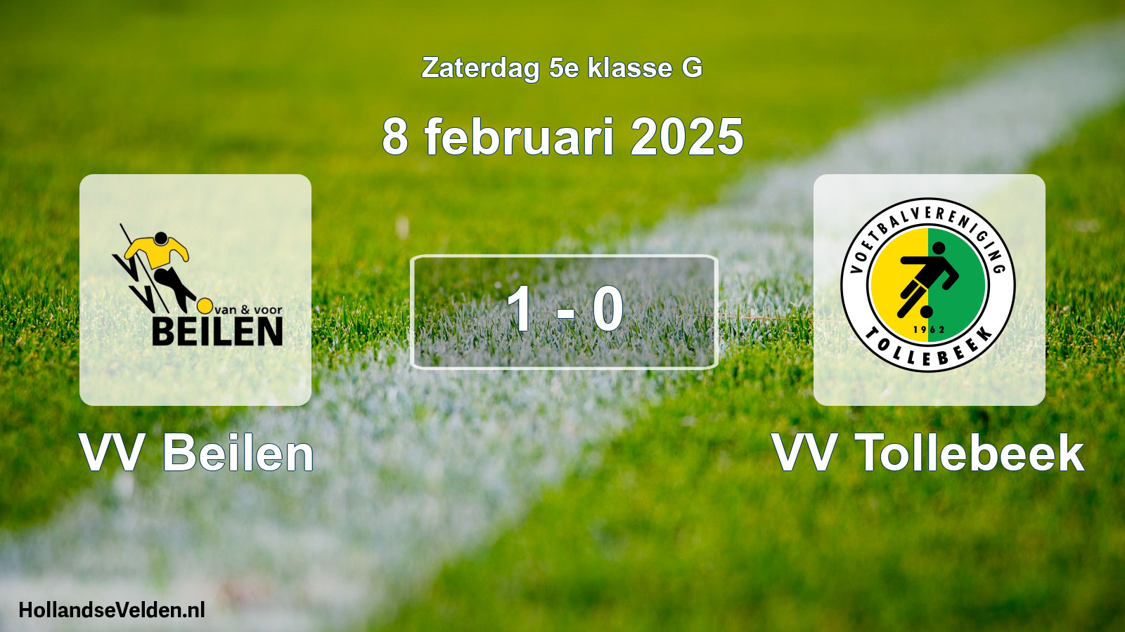 Total number of matches played: VV Beilen - VV Tollebeek 1 - 0 (8 February 2025)