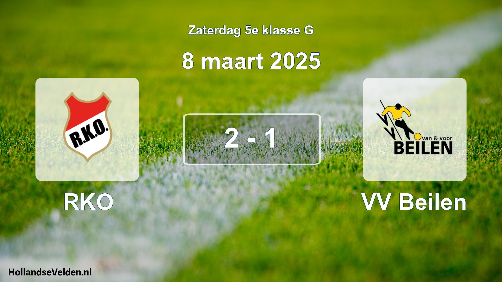 Total number of matches played: RKO - VV Beilen 2 - 1 (8 March 2025)