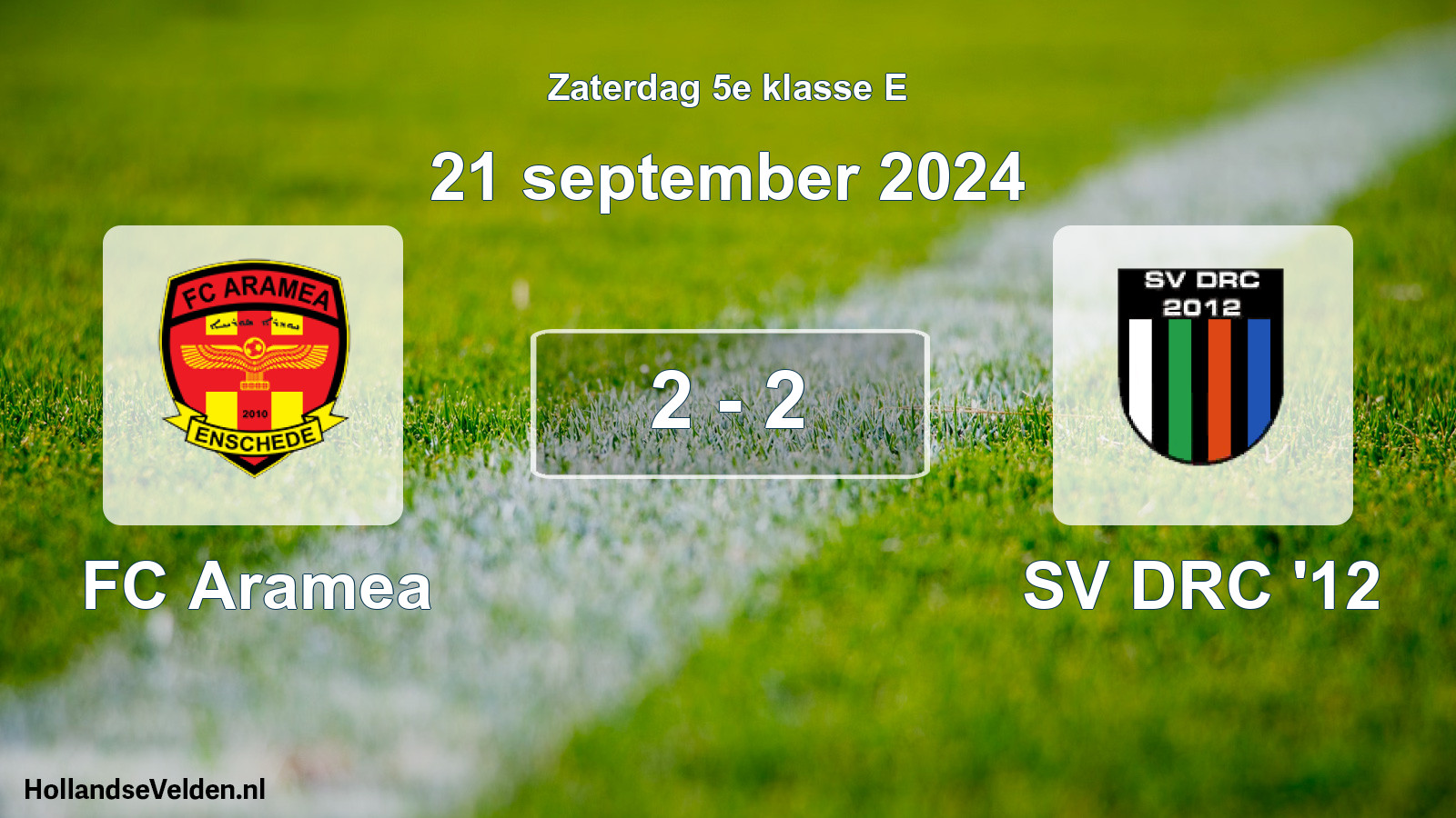 Total number of matches played: FC Aramea - SV DRC '12 2 - 2 (21 September 2024)