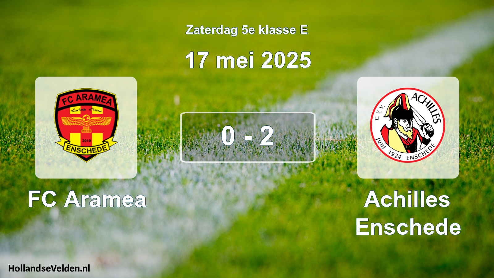 Total number of matches played: FC Aramea - Achilles Enschede 0 - 2 (17 May 2025)