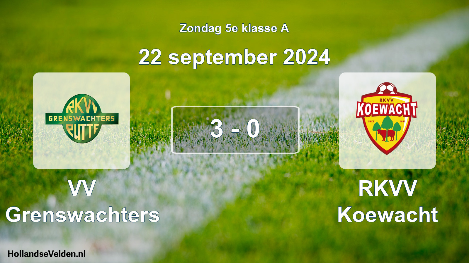 Total number of matches played: VV Grenswachters - RKVV Koewacht 3 - 0 (22 September 2024)