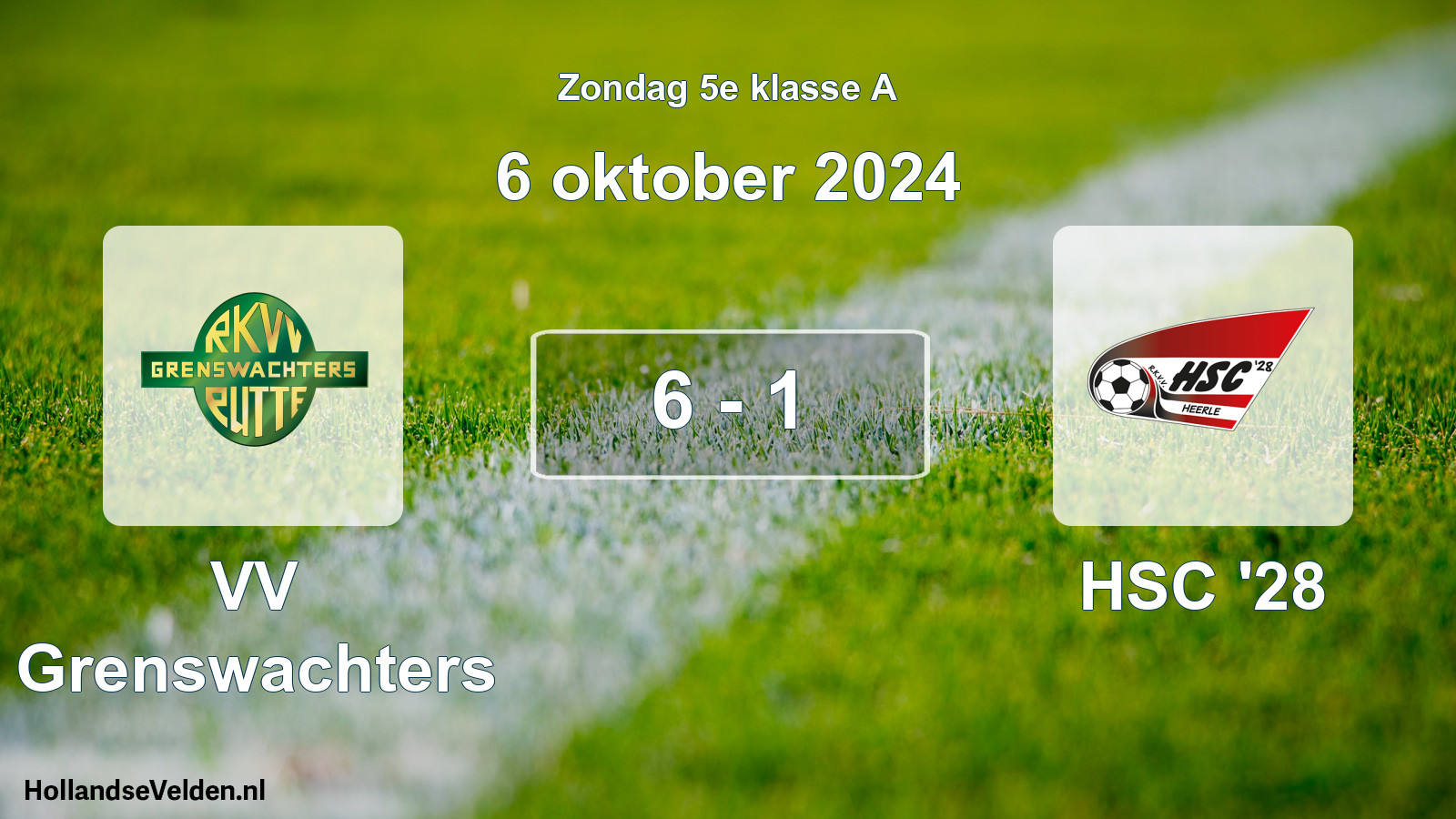 Total number of matches played: VV Grenswachters - HSC '28 6 - 1 (6 October 2024)