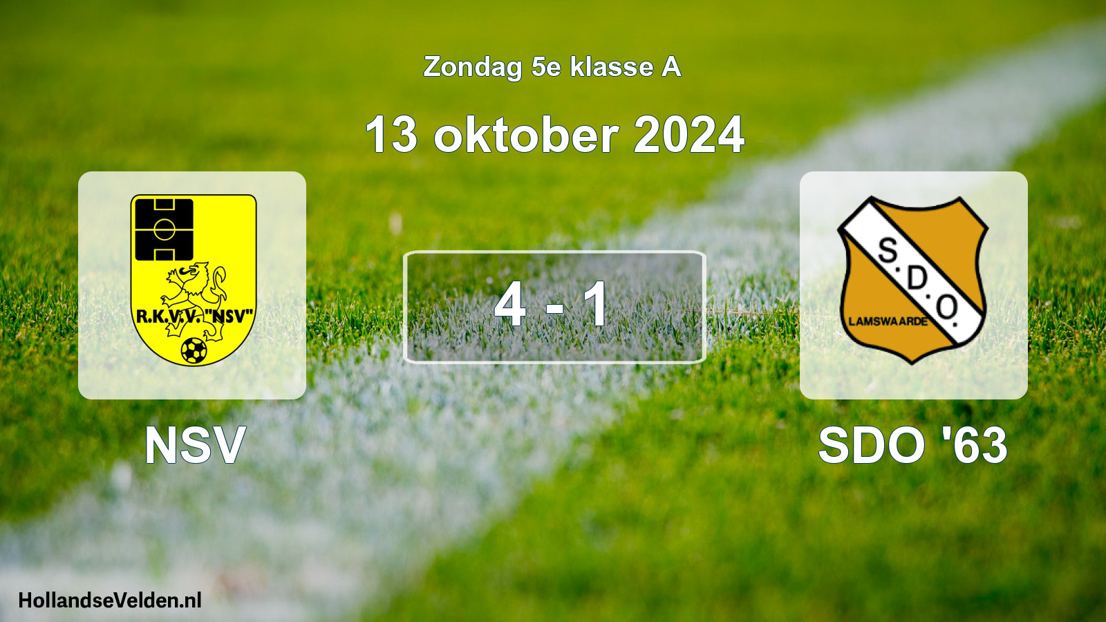 Total number of matches played: NSV - SDO '63 4 - 1 (13 October 2024)