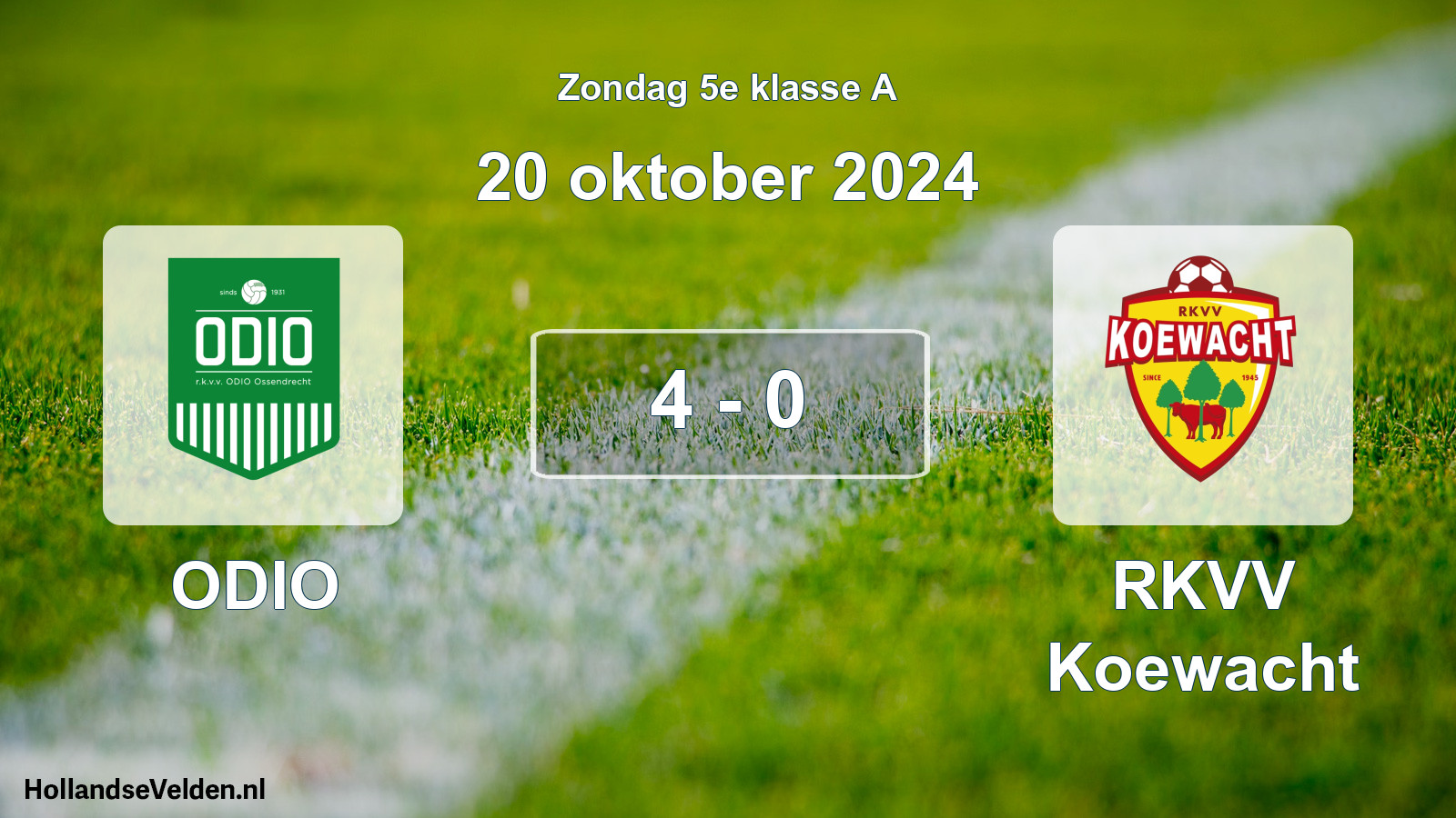 Total number of matches played: ODIO - RKVV Koewacht 4 - 0 (20 October 2024)