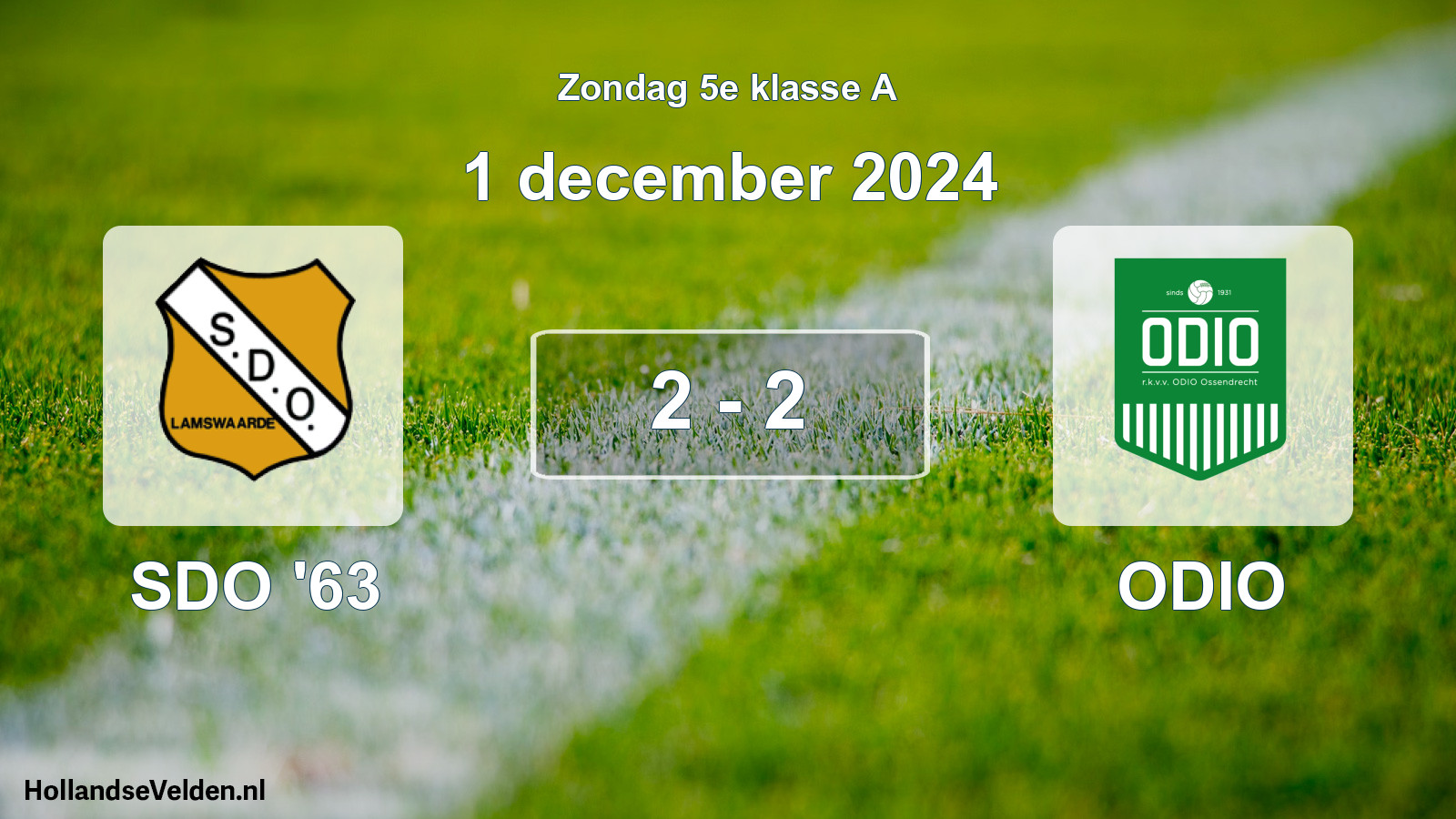 Total number of matches played: SDO '63 - ODIO 2 - 2 (1 December 2024)