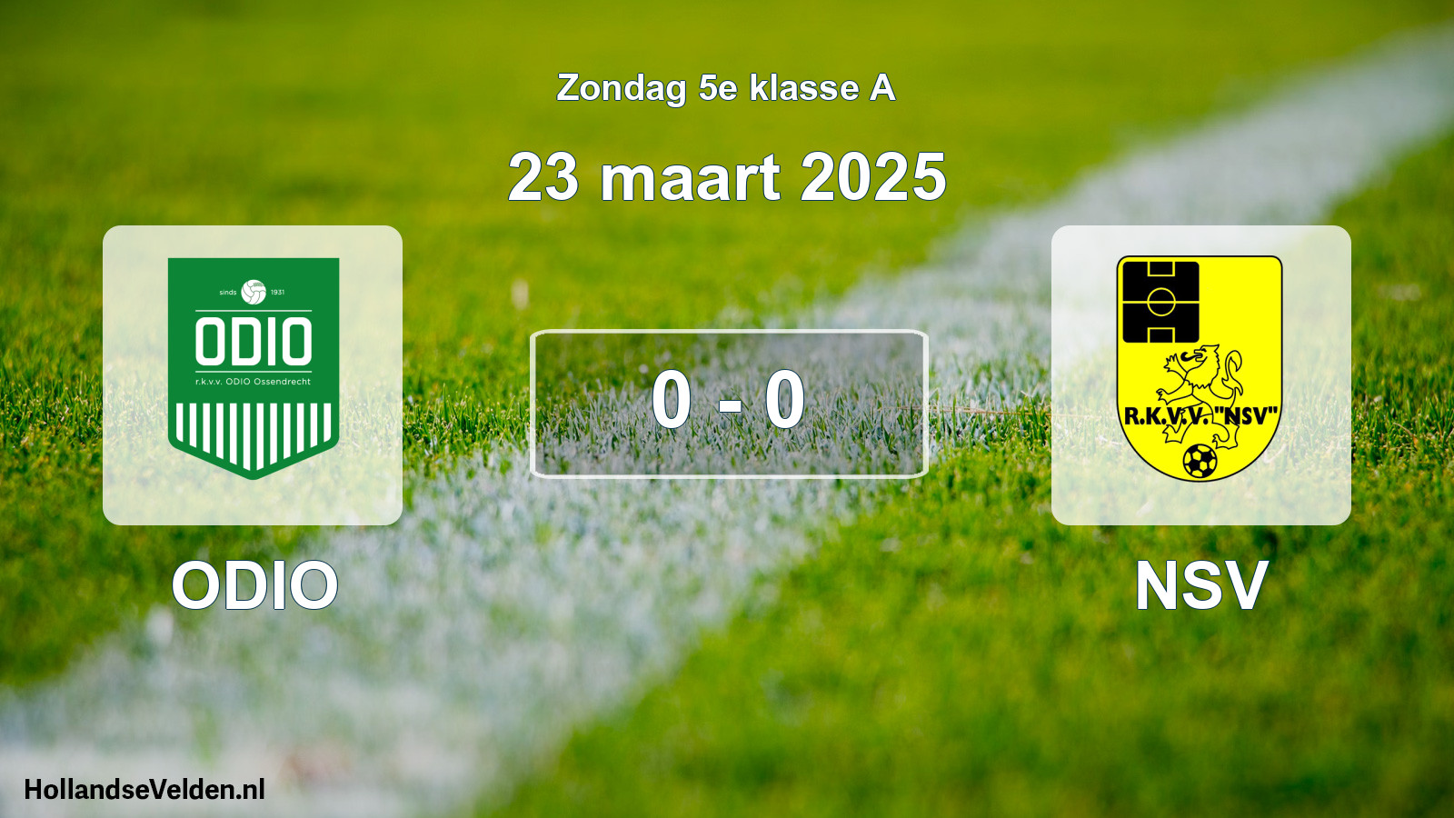 Total number of matches played: ODIO - NSV 0 - 0 (23 March 2025)