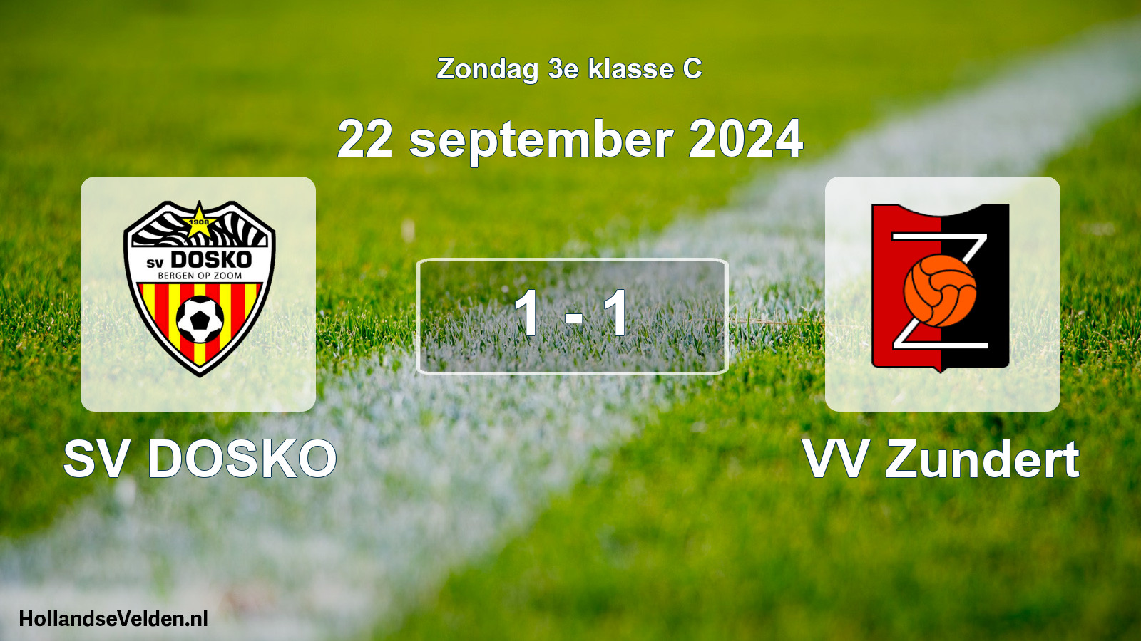 Total number of matches played: SV DOSKO - VV Zundert 1 - 1 (22 September 2024)