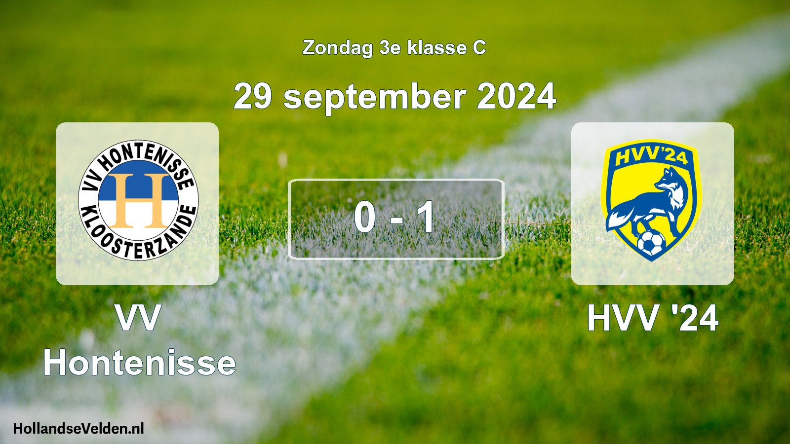 Total number of matches played: VV Hontenisse - HVV '24 0 - 1 (29 September 2024)