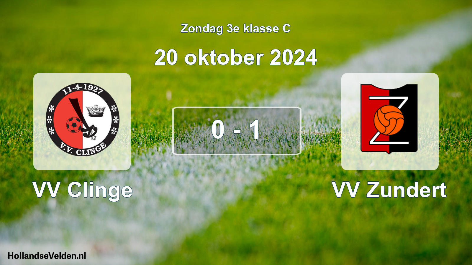 Total number of matches played: VV Clinge - VV Zundert 0 - 1 (20 October 2024)
