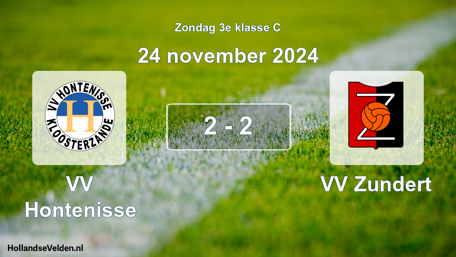 Total number of matches played: VV Hontenisse - VV Zundert 2 - 2 (24 November 2024)