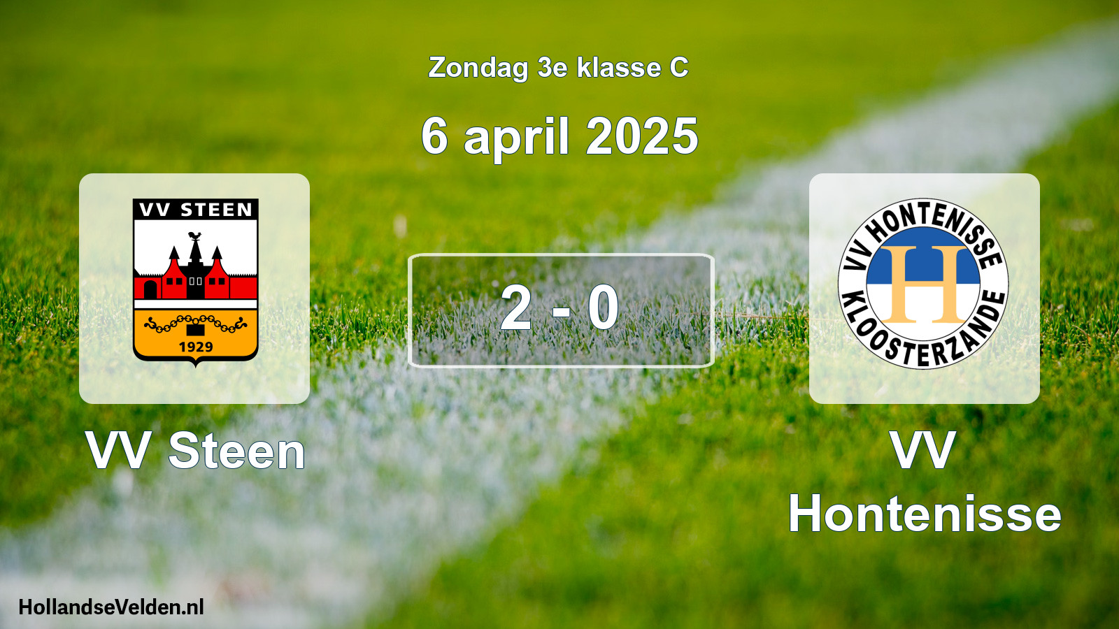 Total number of matches played: VV Steen - VV Hontenisse 2 - 0 (6 April 2025)