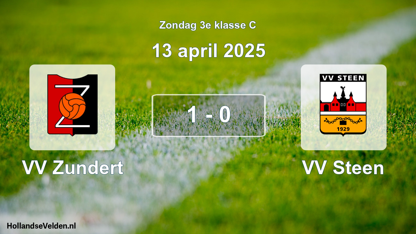 Total number of matches played: VV Zundert - VV Steen 1 - 0 (13 April 2025)