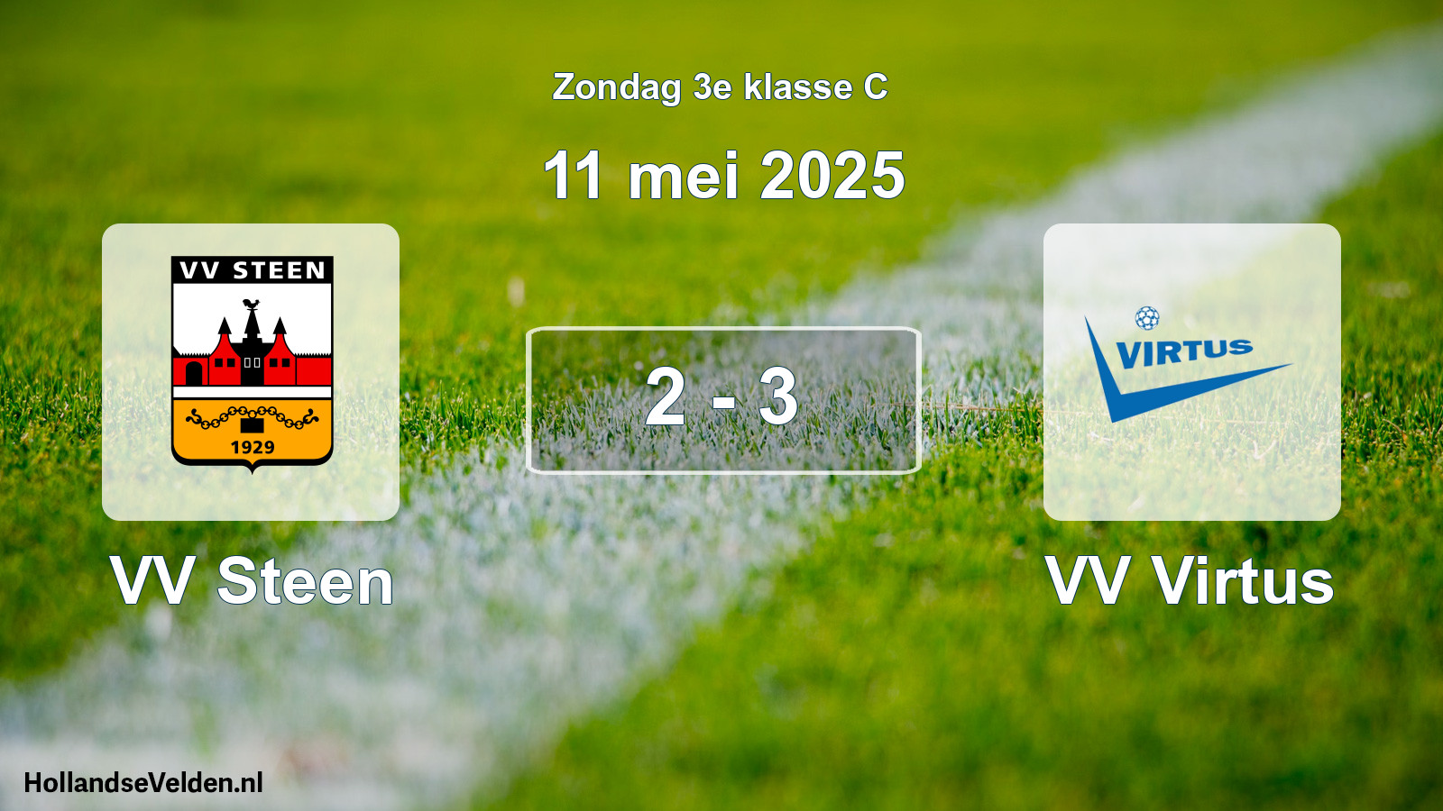 Total number of matches played: VV Steen - VV Virtus 2 - 3 (11 May 2025)