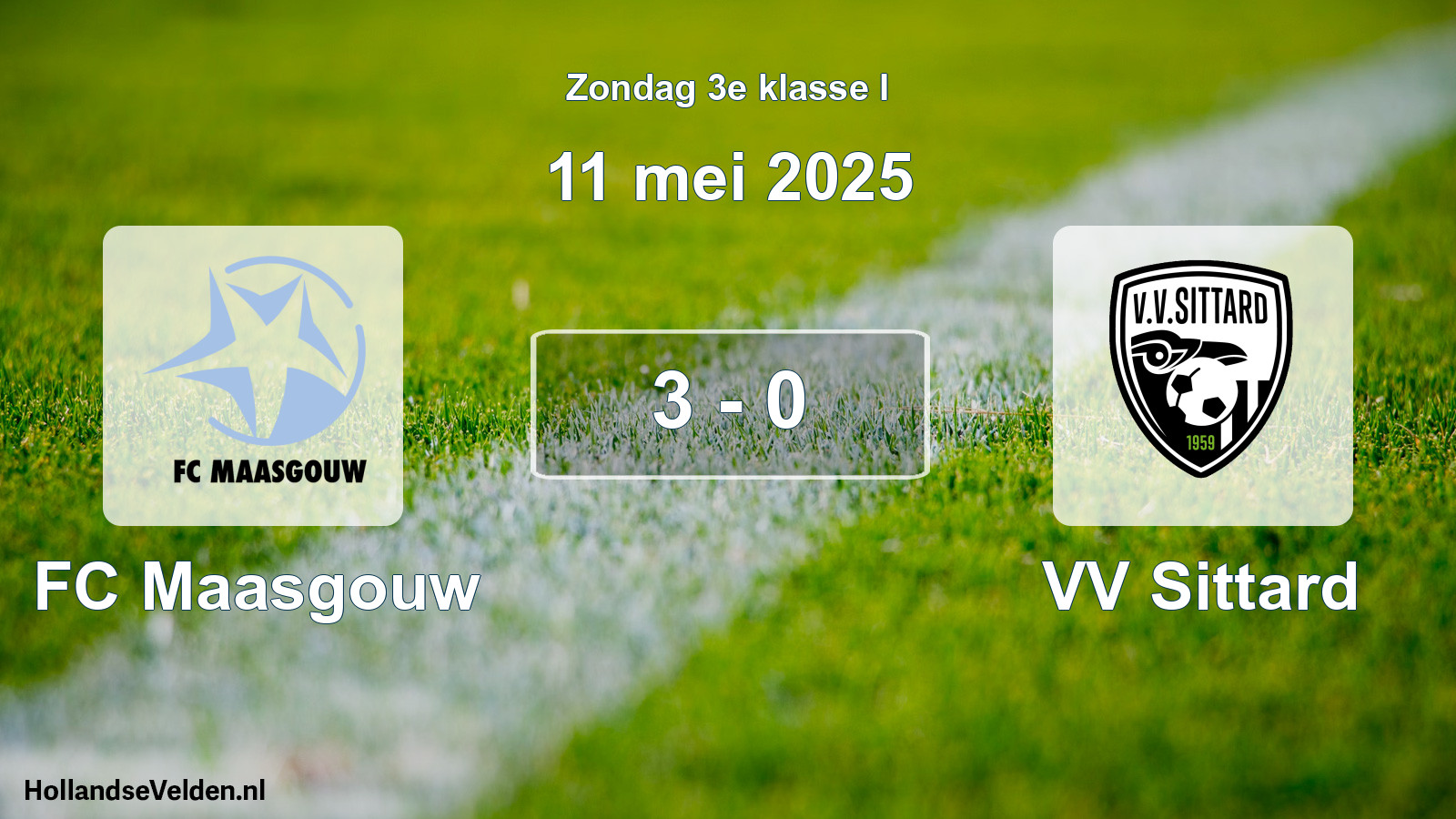 Total number of matches played: FC Maasgouw - VV Sittard 3 - 0 (11 May 2025)