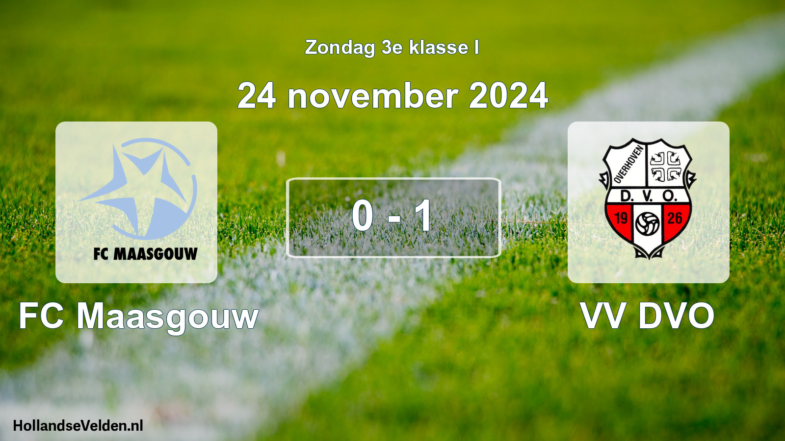 Total number of matches played: FC Maasgouw - VV DVO 0 - 1 (24 November 2024)