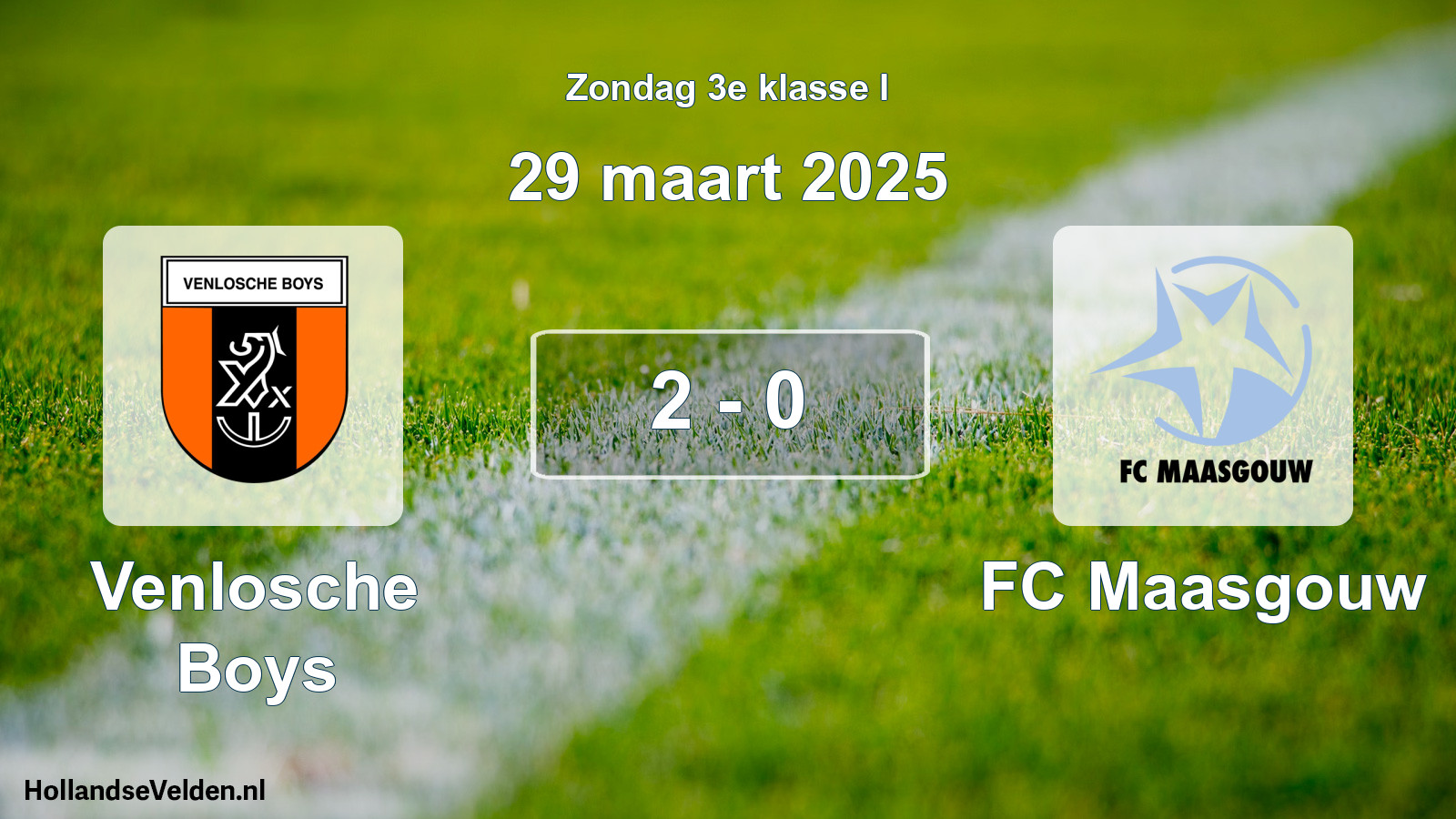 Total number of matches played: Venlosche Boys - FC Maasgouw 2 - 0 (29 March 2025)
