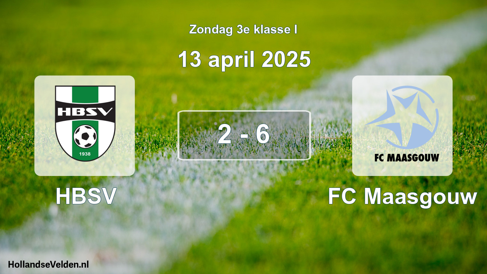 Total number of matches played: HBSV - FC Maasgouw 2 - 6 (13 April 2025)
