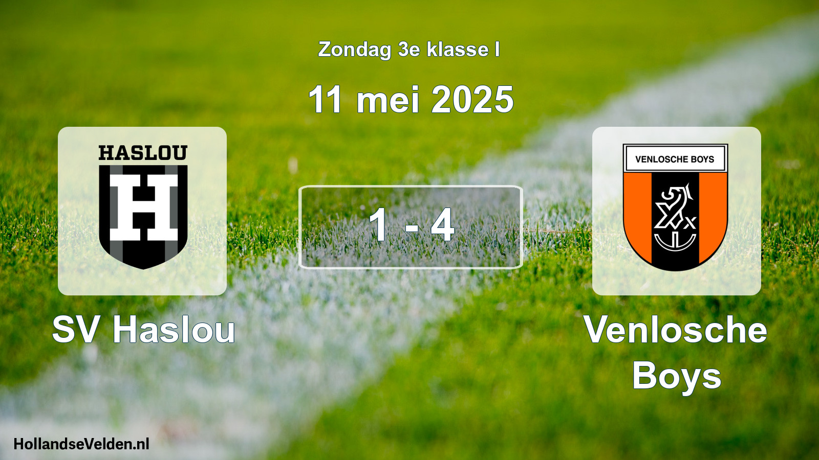 Total number of matches played: SV Haslou - Venlosche Boys 1 - 4 (11 May 2025)