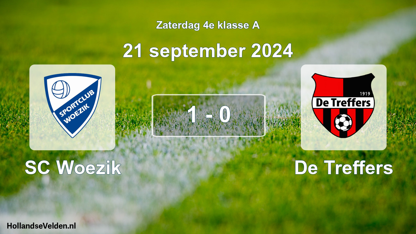 Total number of matches played: SC Woezik - De Treffers 1 - 0 (21 September 2024)