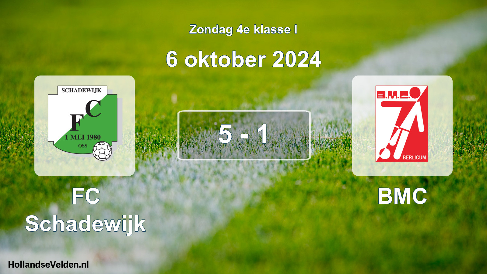 Total number of matches played: FC Schadewijk - BMC 5 - 1 (6 October 2024)