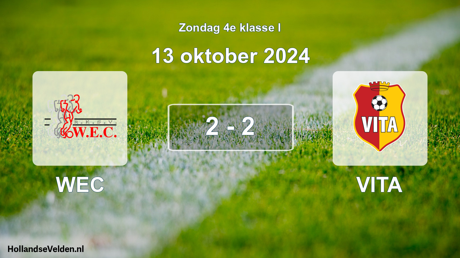 Total number of matches played: WEC - VITA 2 - 2 (13 October 2024)