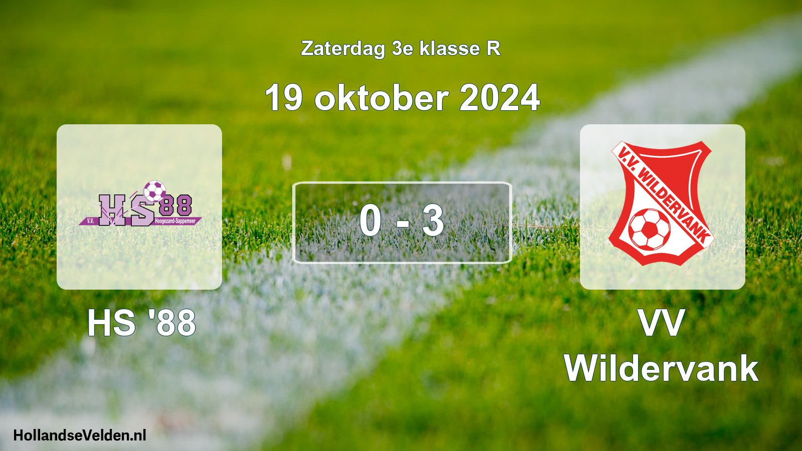 Total number of matches played: HS '88 - VV Wildervank 0 - 3 (19 October 2024)
