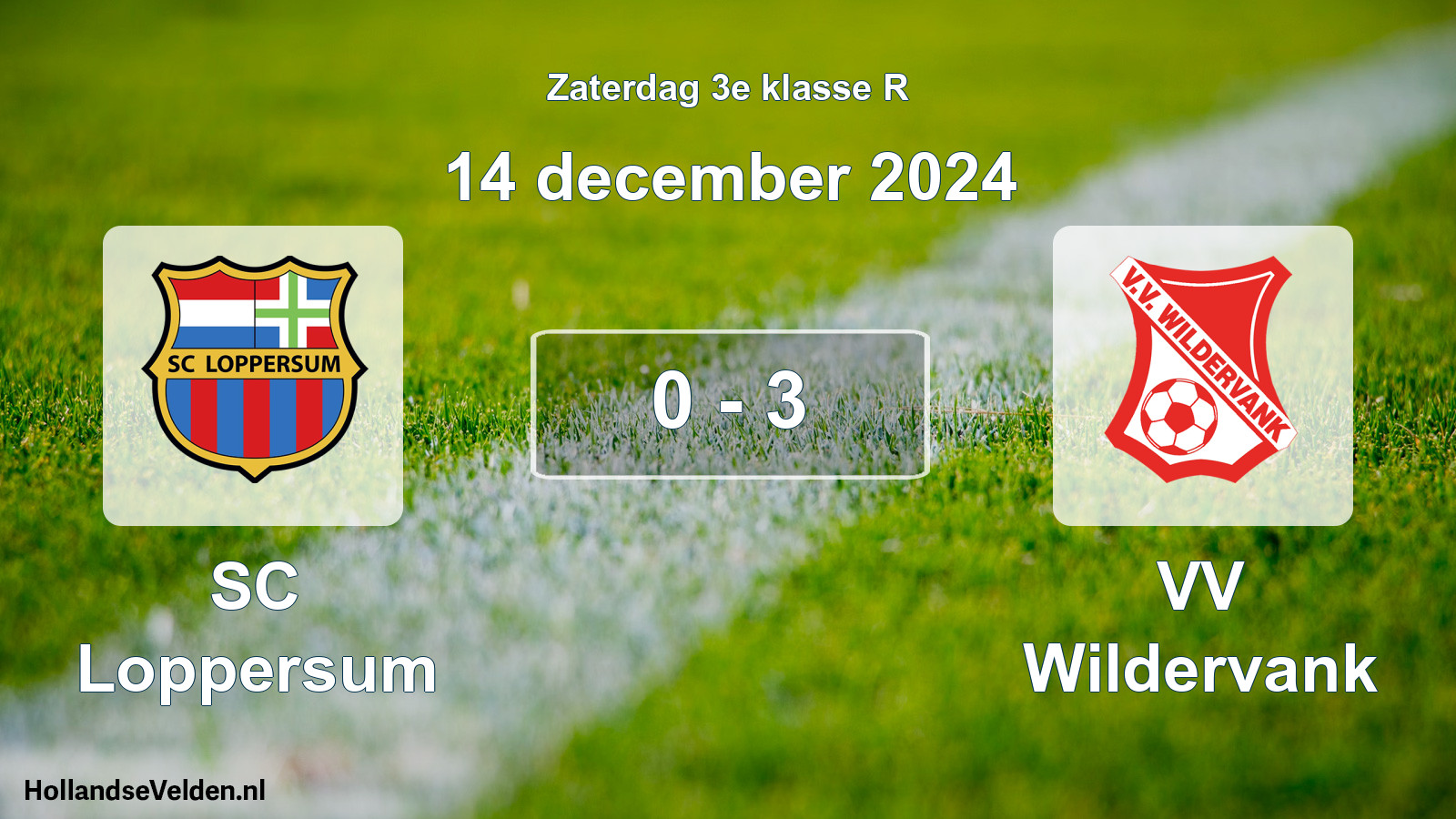Total number of matches played: SC Loppersum - VV Wildervank 0 - 3 (14 December 2024)