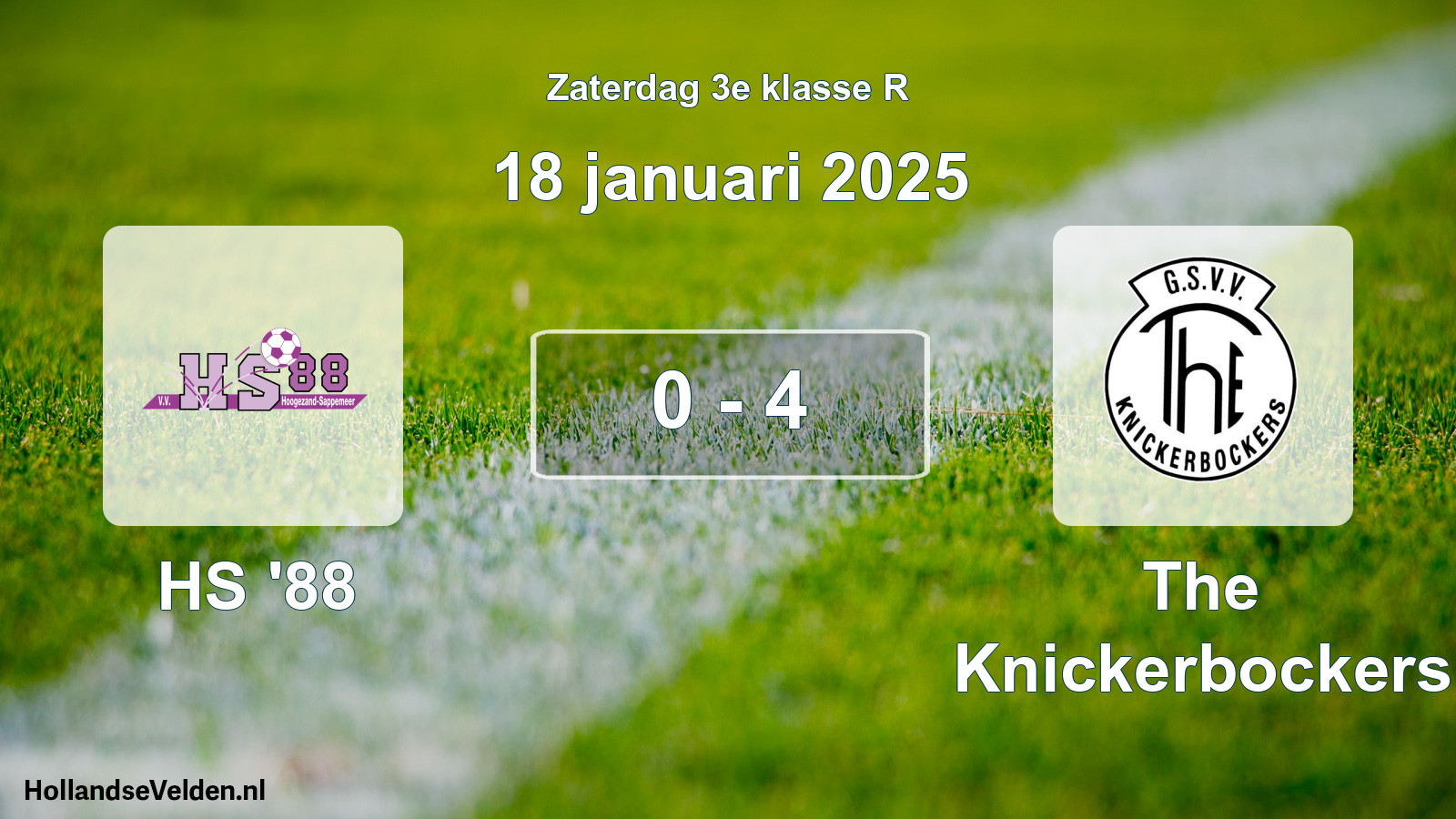 Total number of matches played: HS '88 - The Knickerbockers 0 - 4 (18 January 2025)