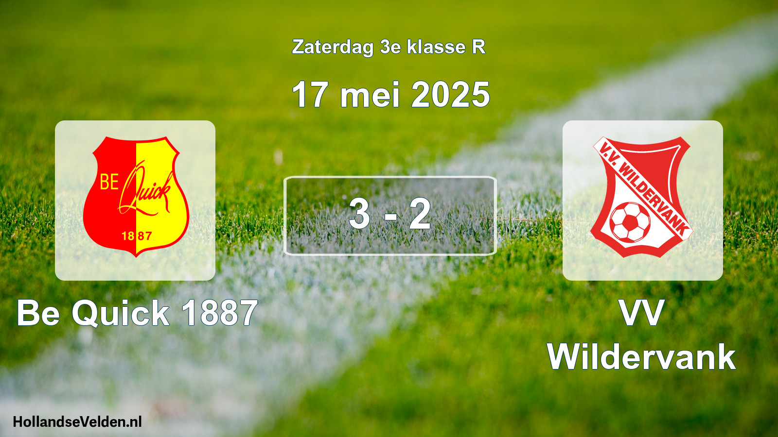 Total number of matches played: Be Quick 1887 - VV Wildervank 3 - 2 (17 May 2025)
