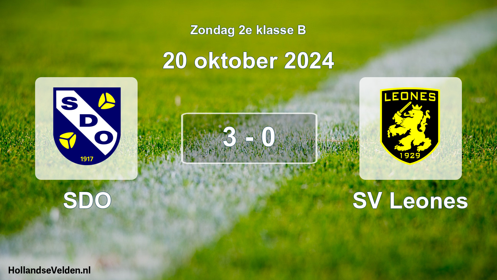 Total number of matches played: SDO - SV Leones 3 - 0 (20 October 2024)