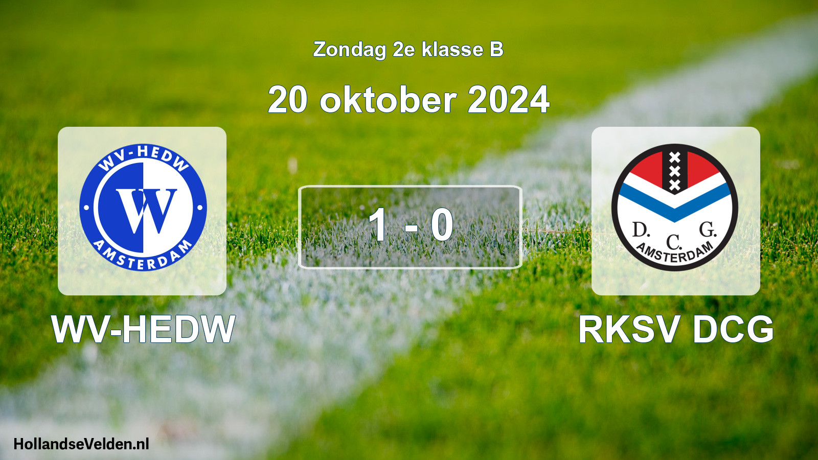 Total number of matches played: WV-HEDW - RKSV DCG 1 - 0 (20 October 2024)
