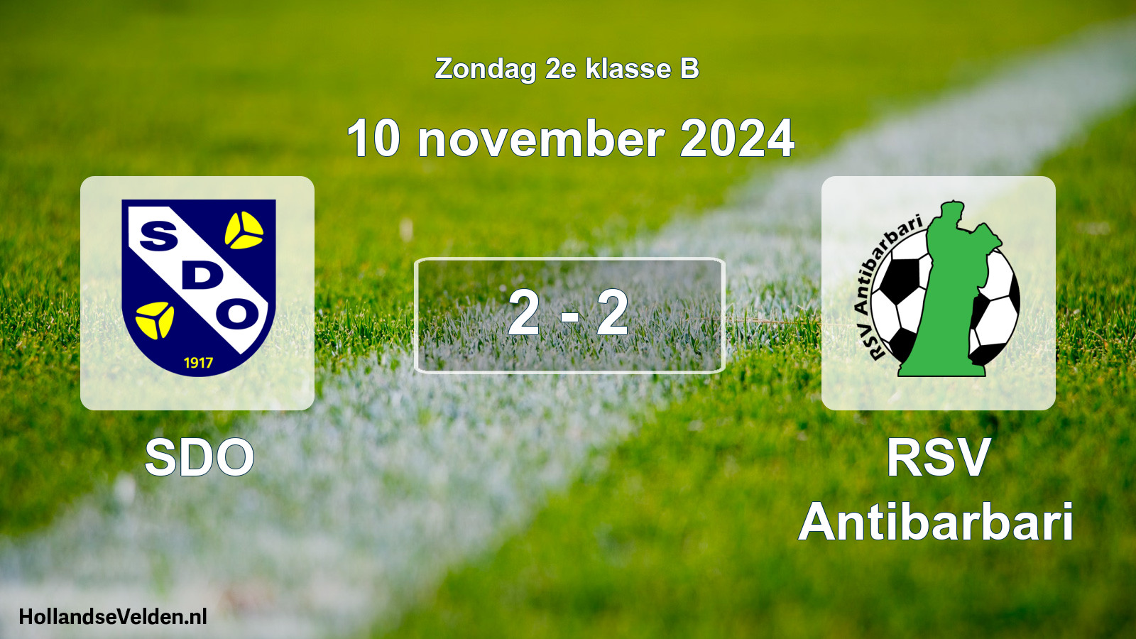 Total number of matches played: SDO - RSV Antibarbari 2 - 2 (10 November 2024)