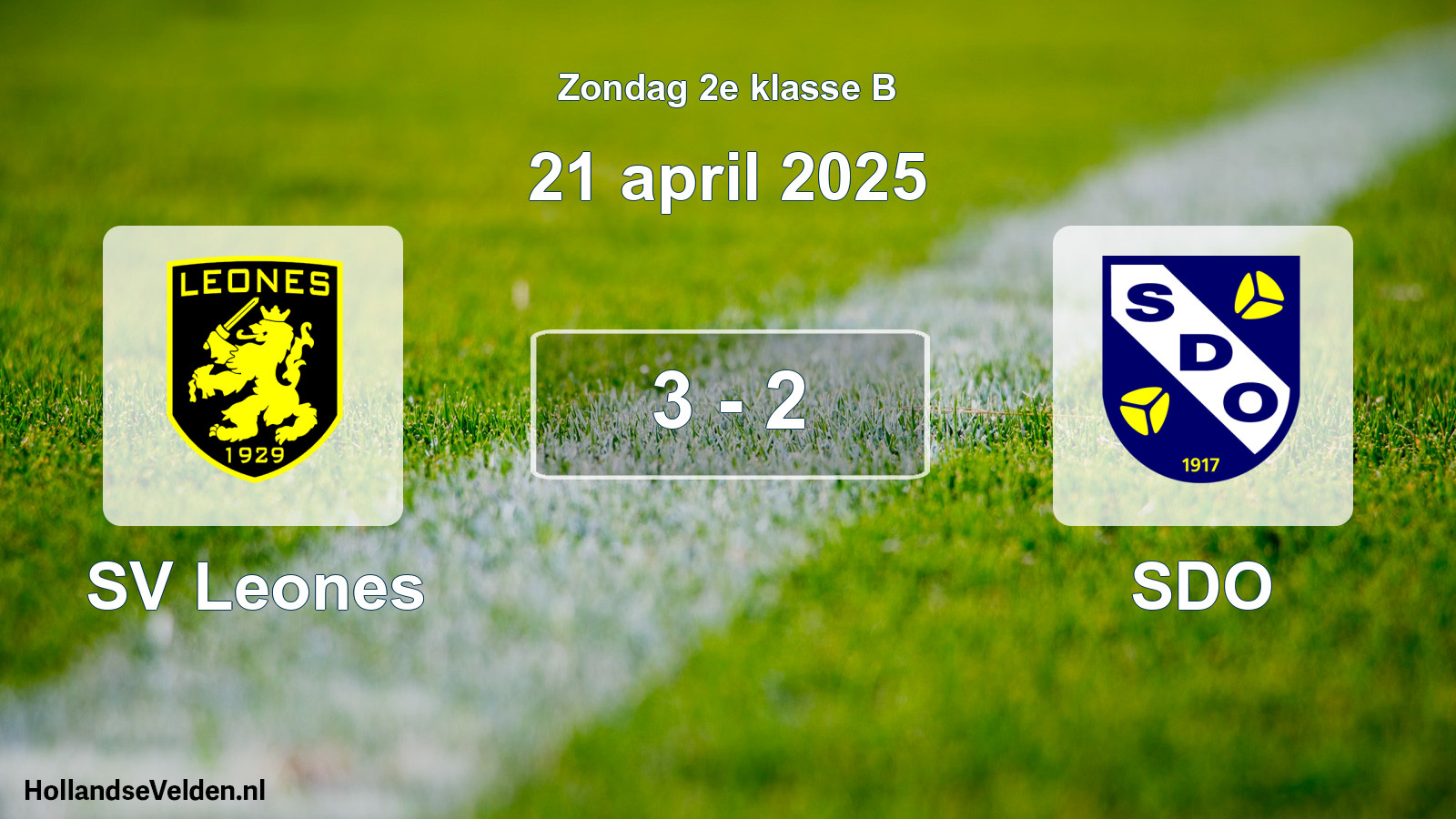 Total number of matches played: SV Leones - SDO 3 - 2 (21 April 2025)