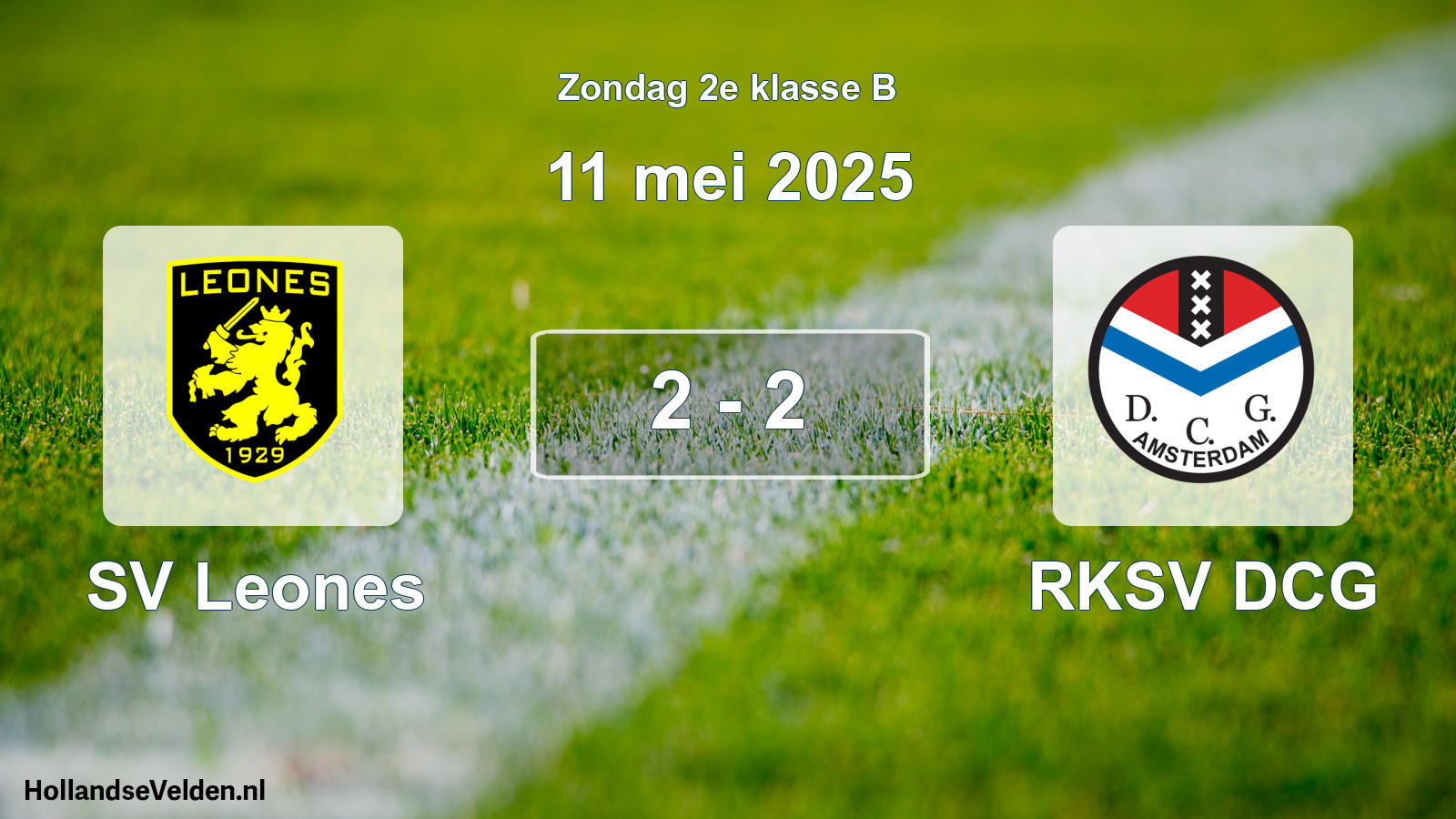 Total number of matches played: SV Leones - RKSV DCG 2 - 2 (11 May 2025)