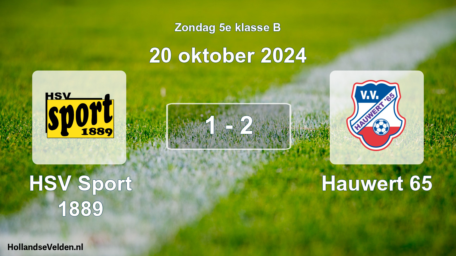 Total number of matches played: HSV Sport 1889 - Hauwert 65 1 - 2 (20 October 2024)