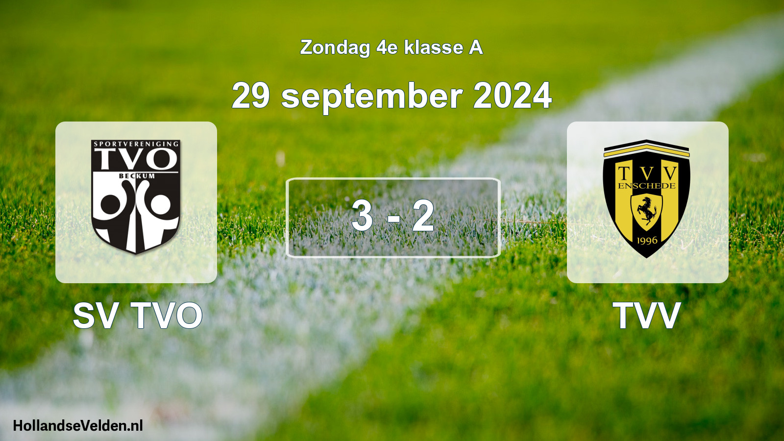 Total number of matches played: SV TVO - TVV 3 - 2 (29 September 2024)